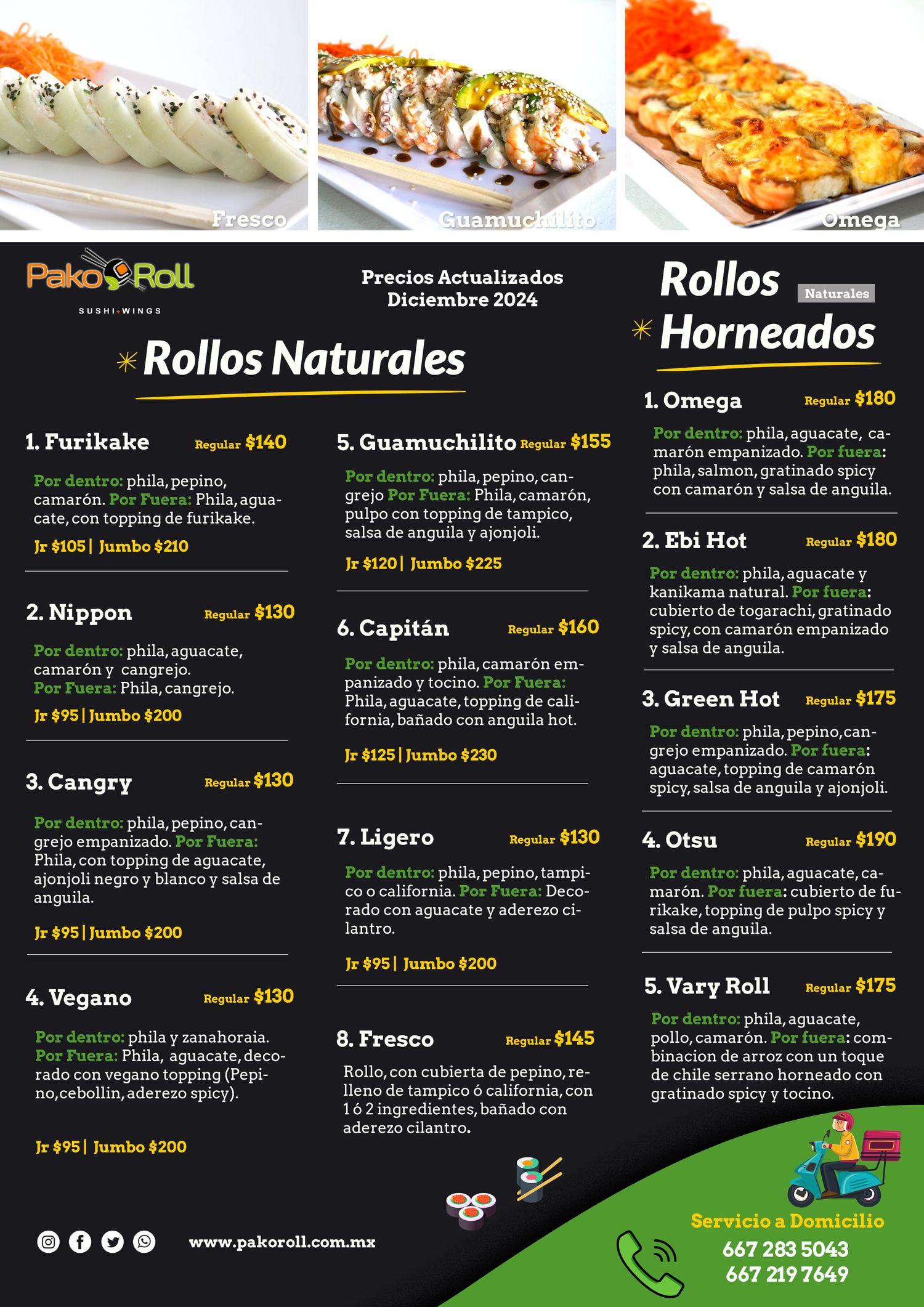 Menú Sushi Pako Roll — página 4